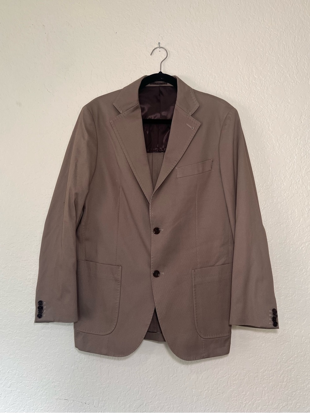 Gutteridge Men's Taupe Sport Coat - Tailored Two-Button Blazer